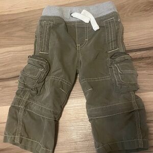 Mini Boden olive Green Cargo Pants  18 months baby